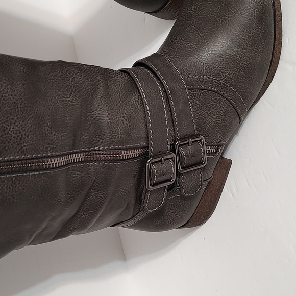 New Gray JustFab Boots sz 7.5W - Picture 4 of 7